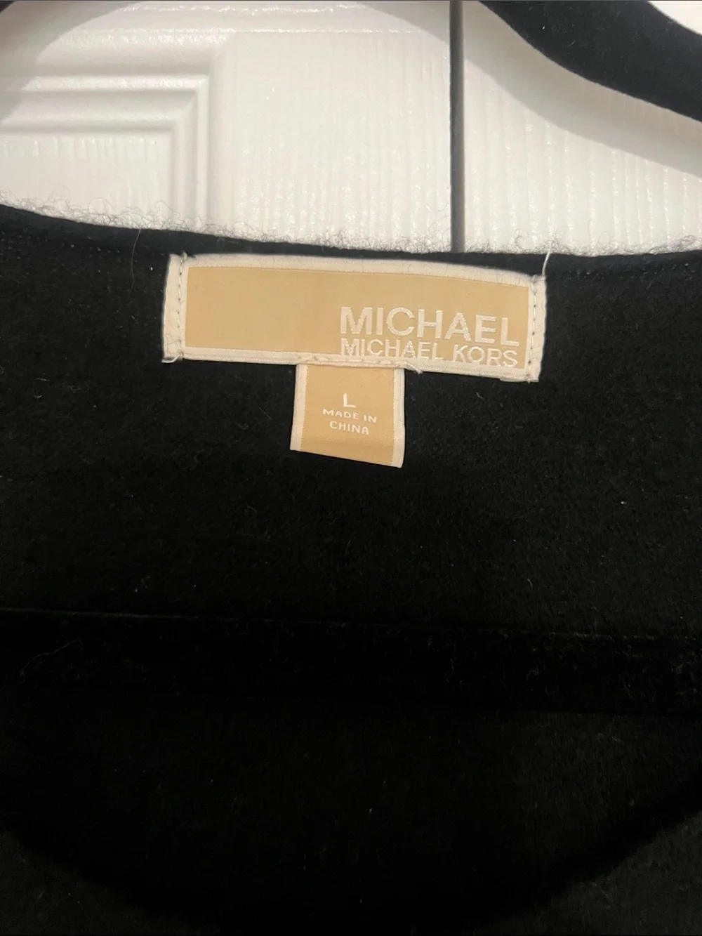 Michael Kors Black Long-Sleeve Soft Crewneck Pullover